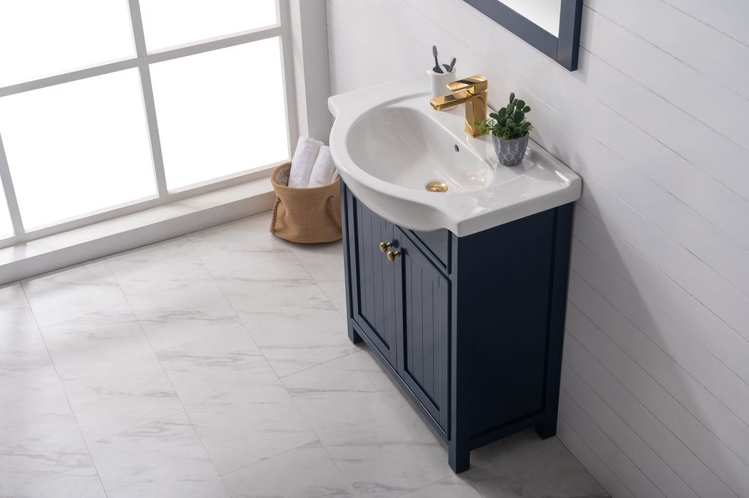 Marian 30" Single Sink Vanity with Porcelain Top-Frovial