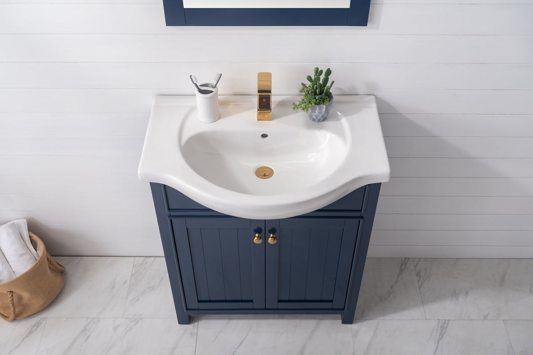Marian 30" Single Sink Vanity with Porcelain Top-Frovial