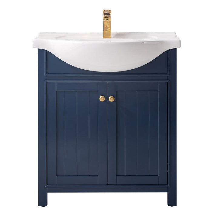 Marian 30" Single Sink Vanity with Porcelain Top-Frovial