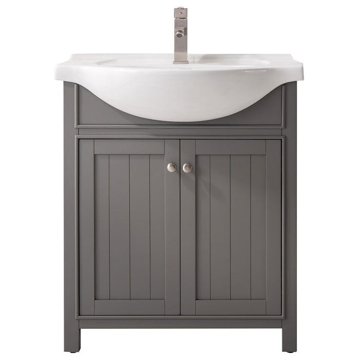 Marian 30" Single Sink Vanity with Porcelain Top-Frovial