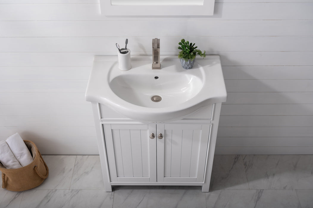 Marian 30" Single Sink Vanity with Porcelain Top-Frovial