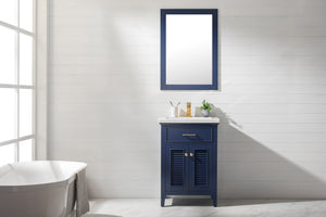 Cameron 24" Single Sink Vanity with Porcelain Top-Frovial