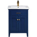 Cameron 24" Single Sink Vanity with Porcelain Top-Frovial