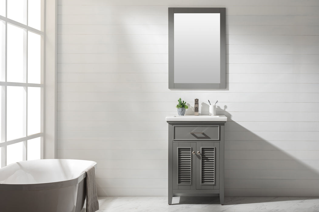 Cameron 24" Single Sink Vanity with Porcelain Top-Frovial