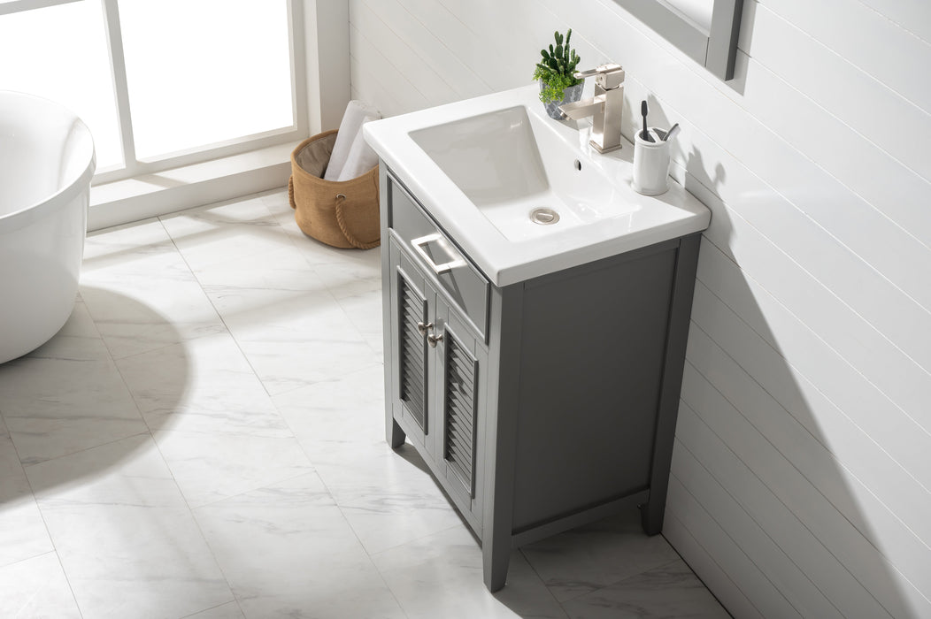 Cameron 24" Single Sink Vanity with Porcelain Top-Frovial