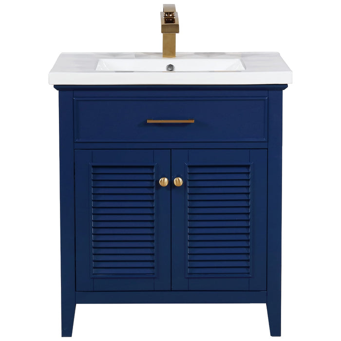 Cameron 30" Single Sink Vanity with Porcelain Top