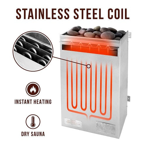 Scandia Electric Ultra Sauna Heater - Medium 6.0KW-9.0KW-Frovial