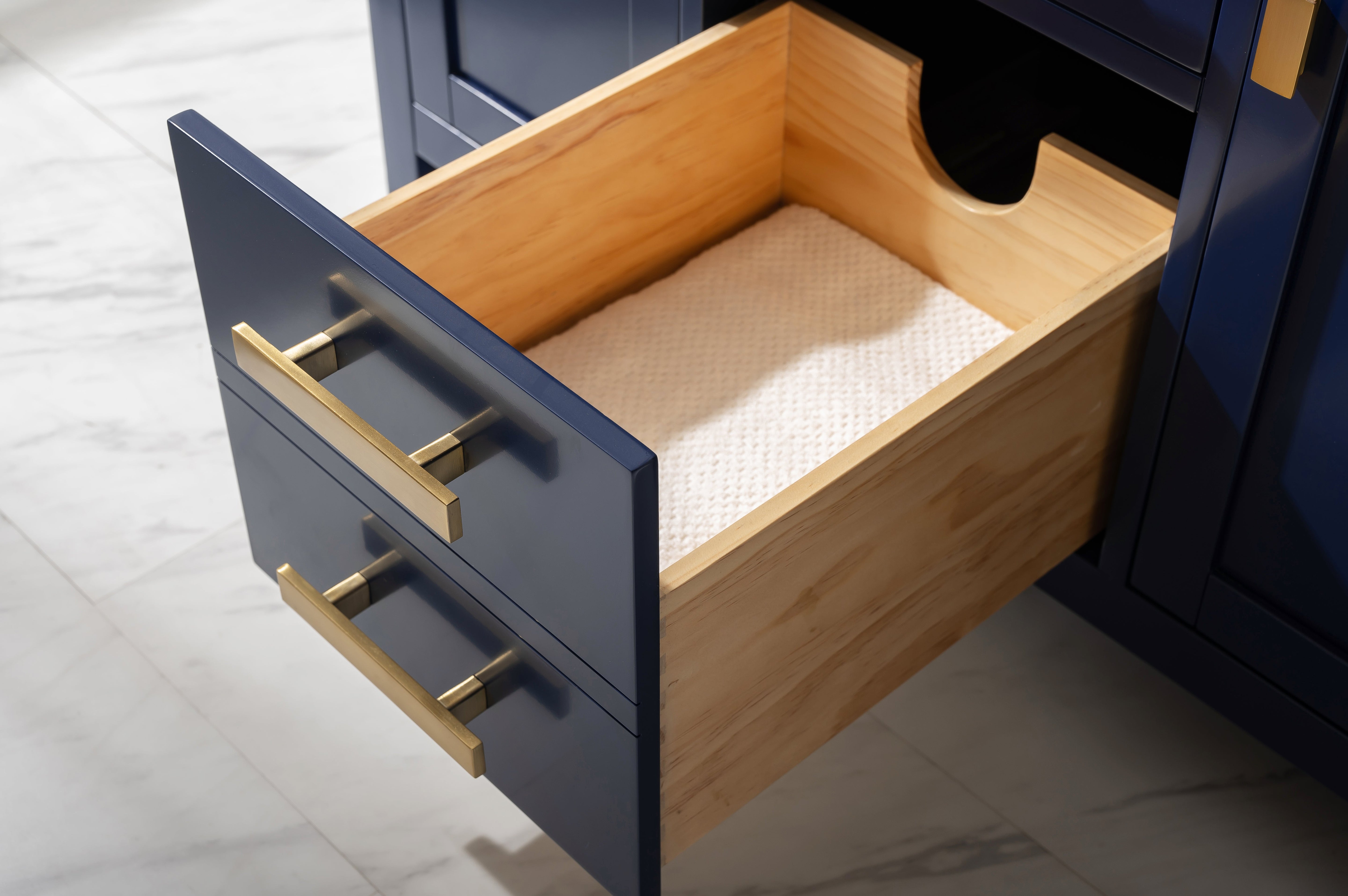 Valentino 42" Single Sink Vanity with White Quartz Top-Frovial