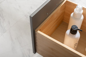 Valentino 42" Single Sink Vanity with White Quartz Top-Frovial