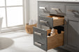 Valentino 42" Single Sink Vanity with White Quartz Top-Frovial