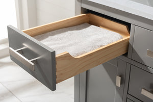 Valentino 42" Single Sink Vanity with White Quartz Top-Frovial