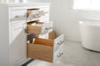 Valentino 42" Single Sink Vanity with White Quartz Top-Frovial