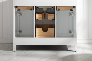 Valentino 42" Single Sink Vanity with White Quartz Top-Frovial