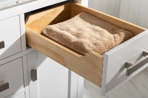 Valentino 42" Single Sink Vanity with White Quartz Top-Frovial