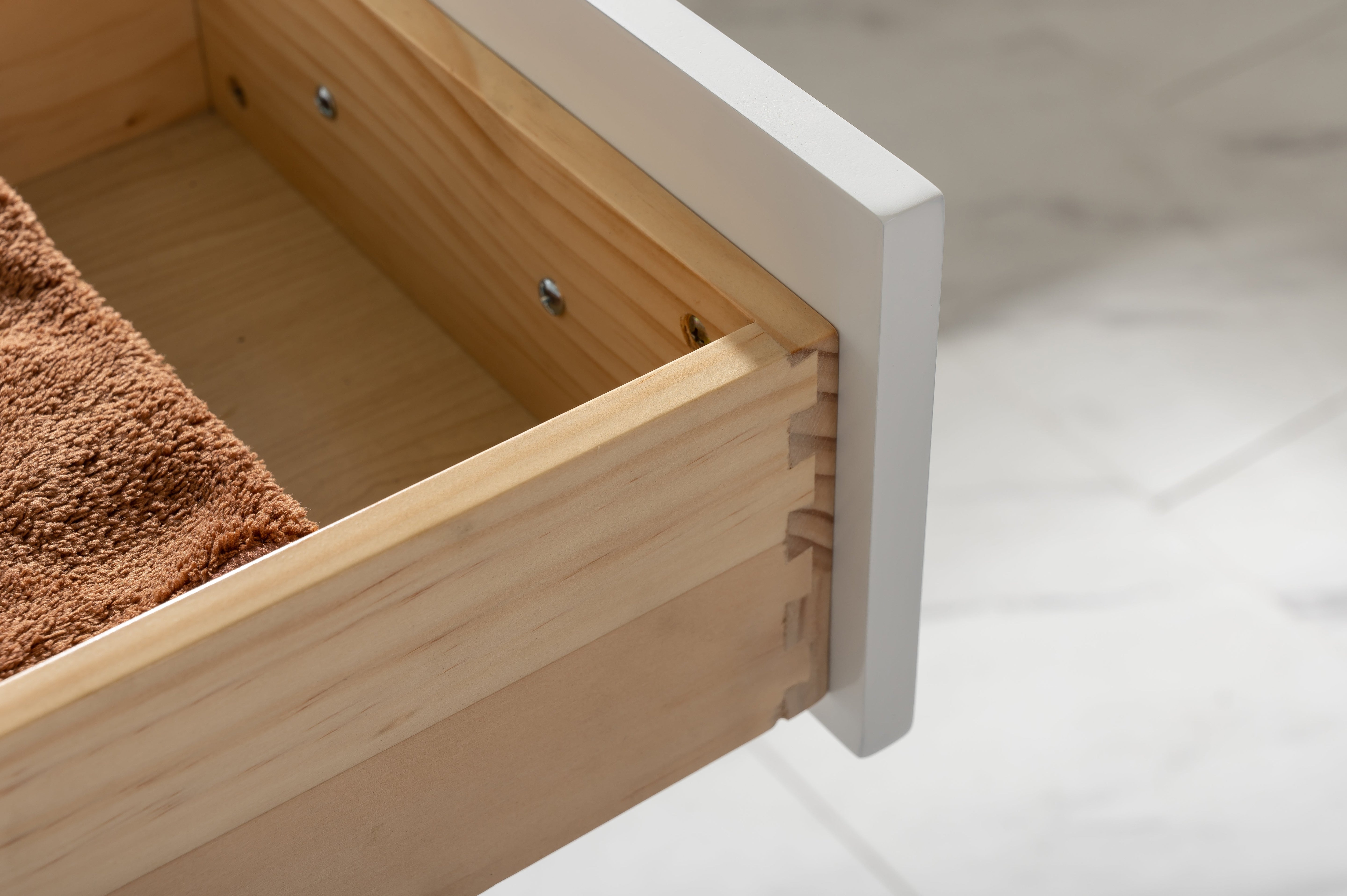 Valentino 42" Single Sink Vanity with White Quartz Top-Frovial