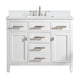 Valentino 42" Single Sink Vanity with White Quartz Top-Frovial