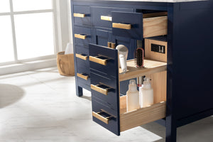 Valentino 48" Single Sink Vanity with White Quartz Top-Frovial