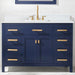 Valentino 48" Single Sink Vanity with White Quartz Top-Frovial