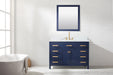 Valentino 48" Single Sink Vanity with White Quartz Top-Frovial