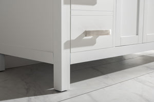 Valentino 48" Single Sink Vanity with White Quartz Top-Frovial