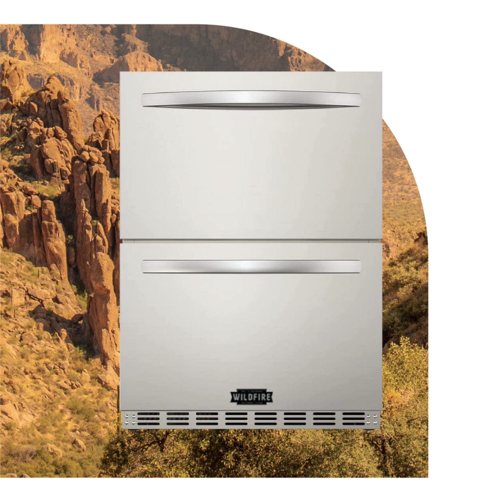 Wildfire 24" Dual Drawer Outdoor Fridge-Frovial