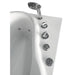 EAGO White Acrylic Jetted Whirlpool Bathtub W/ Fixtures-Frovial