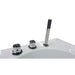 EAGO Drain Acrylic White Whirlpool Bathtub w Fixtures-Frovial
