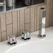 EAGO Drain Acrylic White Whirlpool Bathtub w Fixtures-Frovial