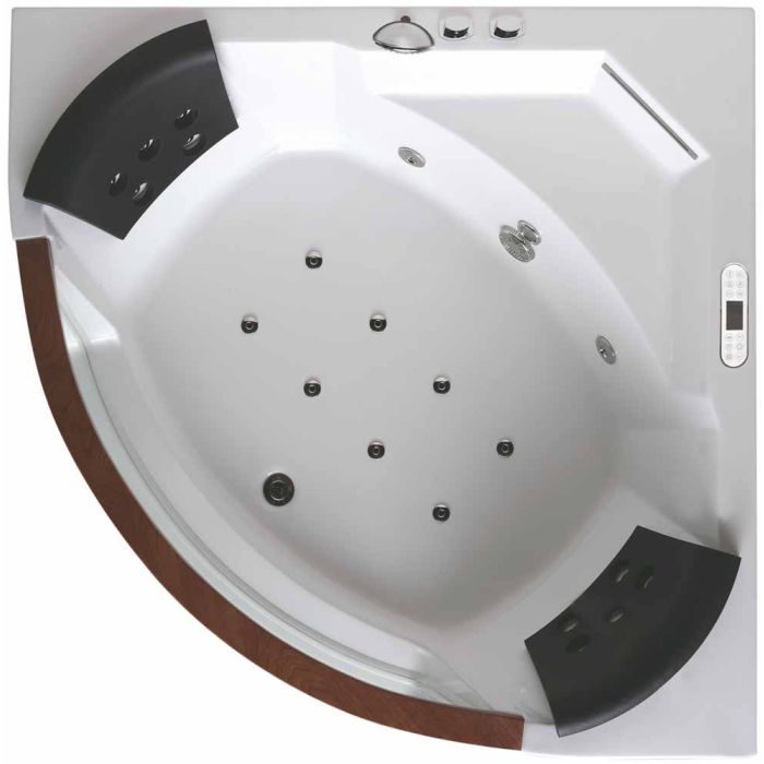 EAGO Rounded Acrylic Whirlpool Bathtub for Two-Frovial