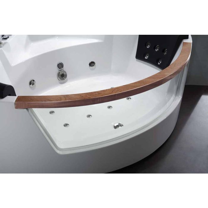 EAGO Rounded Acrylic Whirlpool Bathtub for Two-Frovial