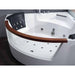 EAGO Rounded Acrylic Whirlpool Bathtub for Two-Frovial