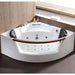 EAGO Rounded Acrylic Whirlpool Bathtub for Two-Frovial