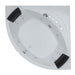 EAGO Modern Double Seat Corner Whirlpool Bathtub with Fixtures-Frovial