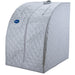 Durasage Lightweight Portable Personal Steam Sauna Spa for Relaxation at Home, 60 Minute Timer, 800 Watt Steam Generator, Chair Included - Silver-Frovial
