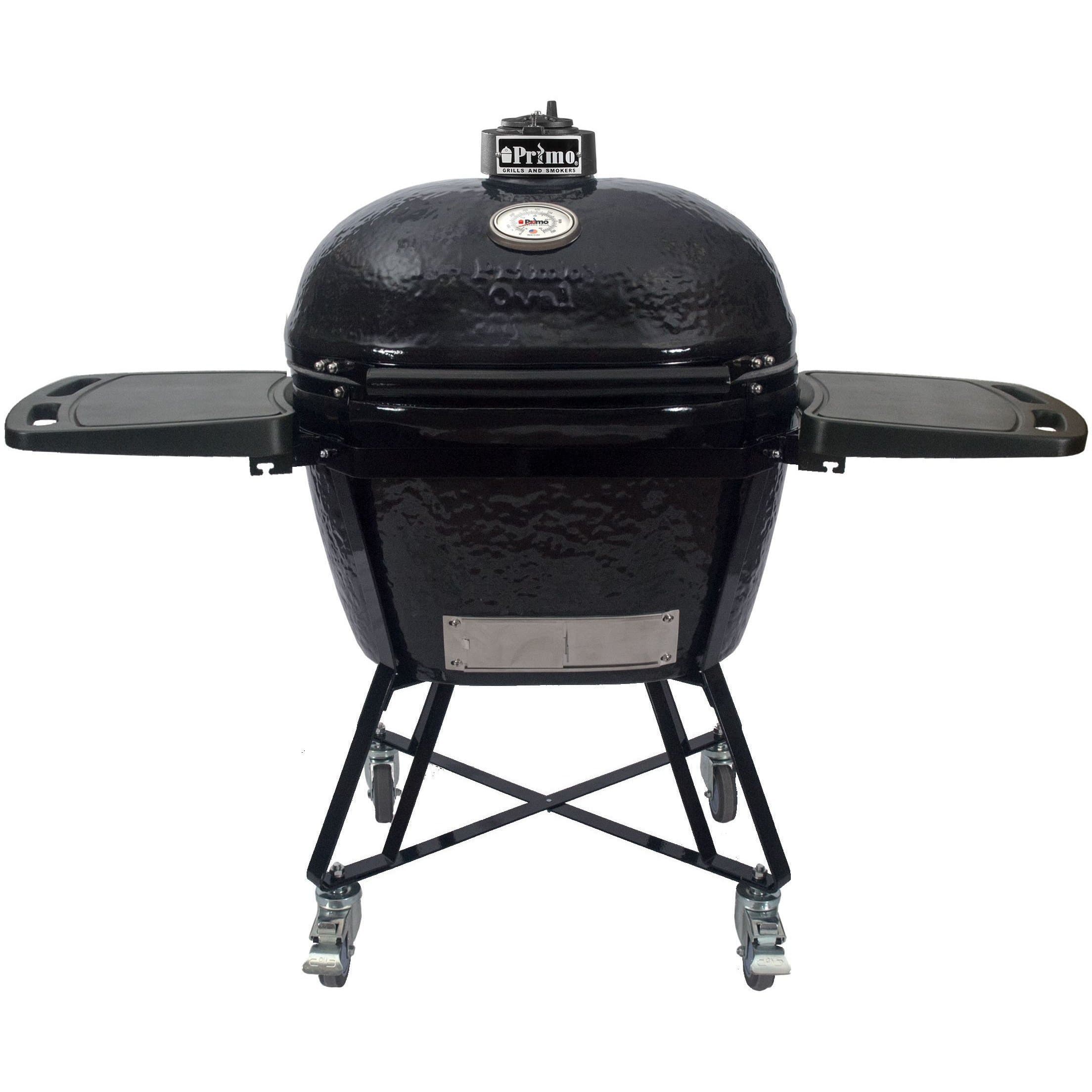 Primo All-In-One Oval XL 400 Ceramic Charcoal Grill PGCXLC-Frovial